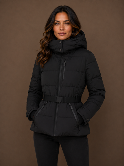 Women’s Snow Skiing Cotton Jacket Hooded Slim Fit Ski Coat