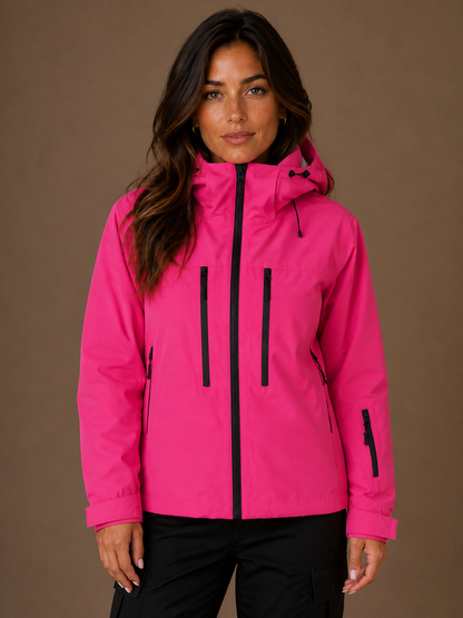 Ski and Snowboard Jacket Waterproof Winter Jacket with Ventilation - Pink