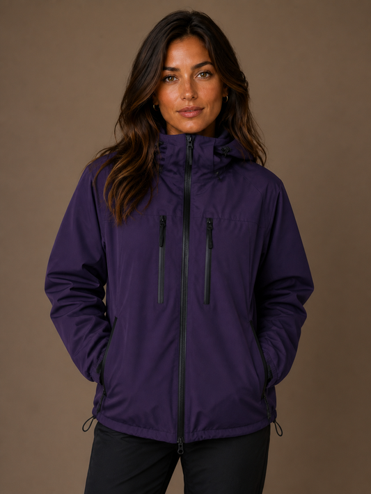 Ski and Snowboard Jacket Waterproof Winter Jacket with Ventilation - Purple