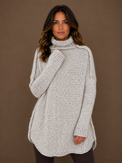 Women’s Relaxed Long Knit Sweater Longline Ladies Cardigan