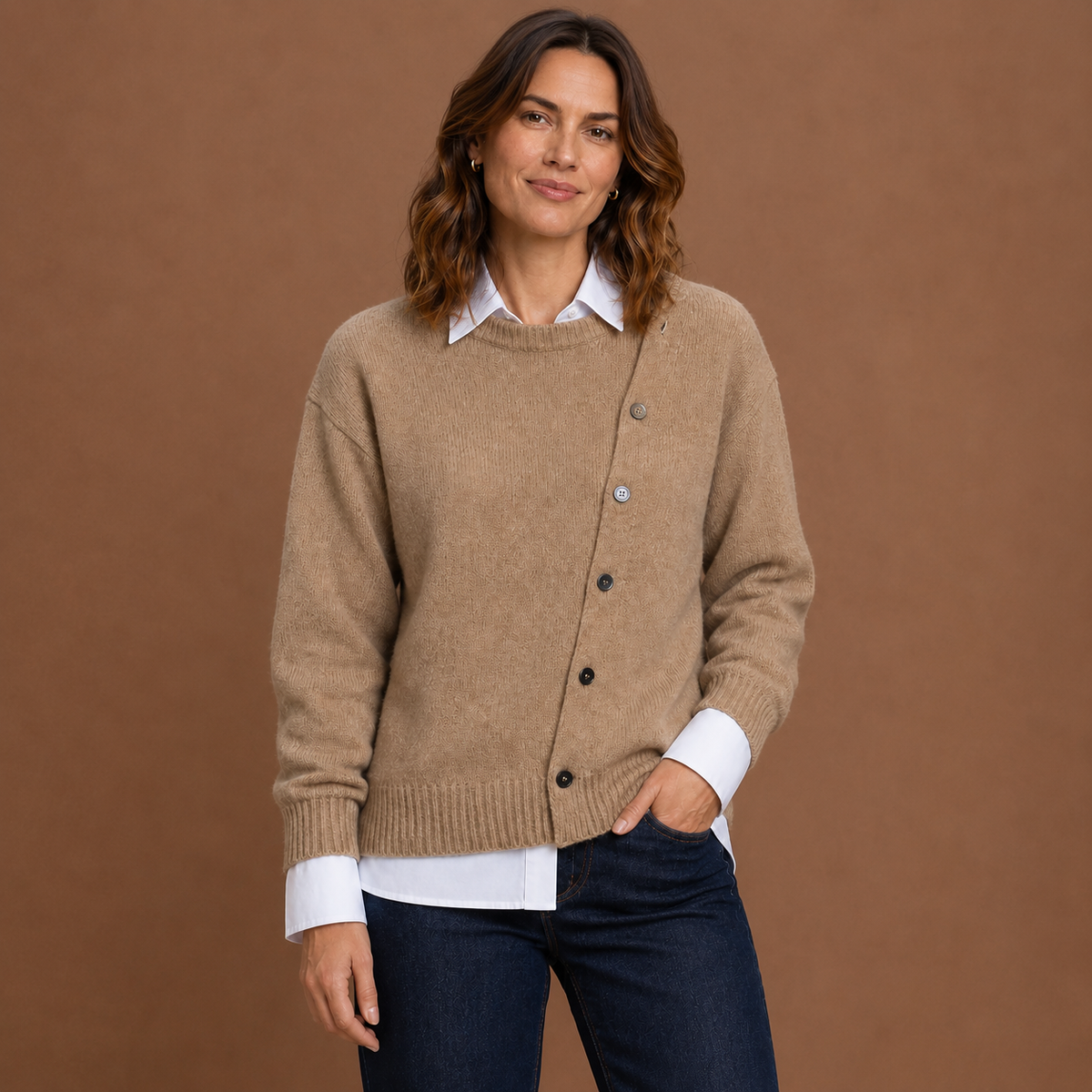 Women's Cashmere Sweater Soft Warm Breathable Fall Knit
